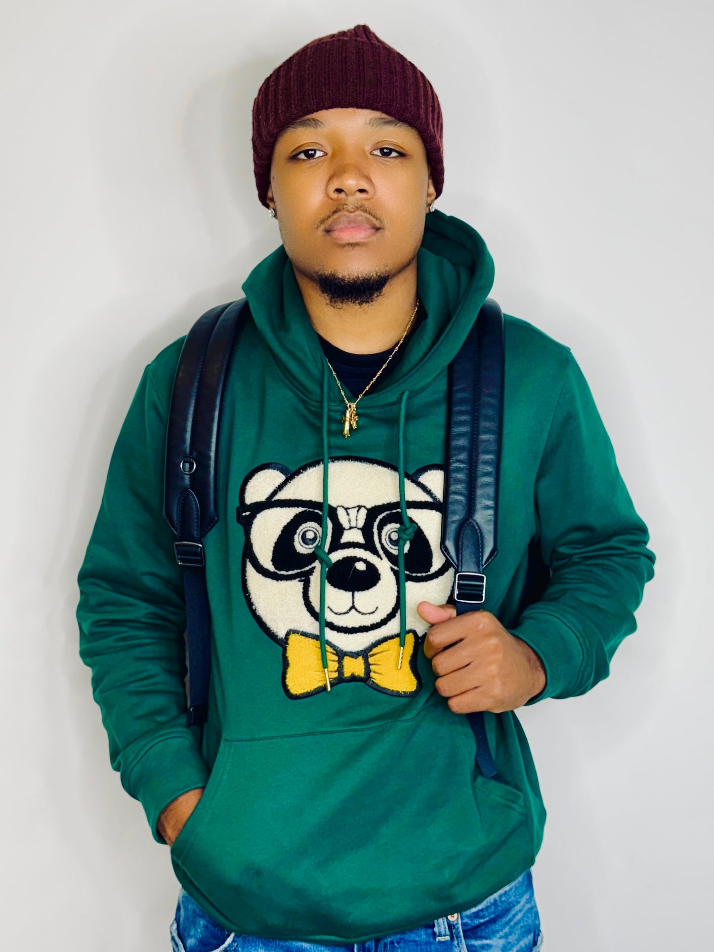 Forest Green Chenille Hoodie